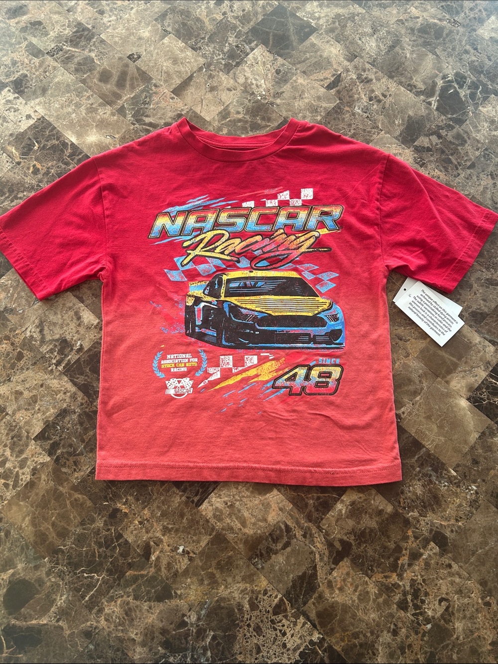 NWT 🆕 Red NASCAR Racing Graphic Kids T-Shirt 4/5 years